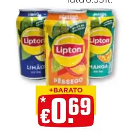 Bolama Lipton pêssego promoção