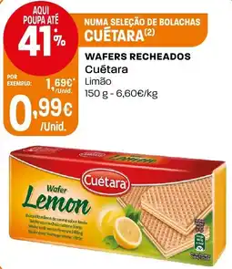 Intermarché Wafers recheados cuétara limão promoção