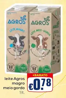 Bolama leite agros magro meio gordo promoção