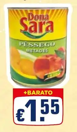 Bolama Dona Sara Pêssego Metades promoção