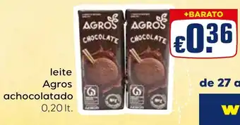 Bolama Leite agros achocolatado promoção