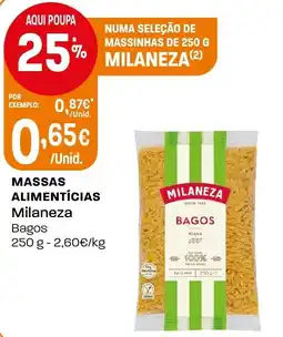 Intermarché Massas alimentícias milaneza bagos promoção