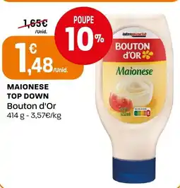 Intermarché Maionese top down bouton d'or promoção