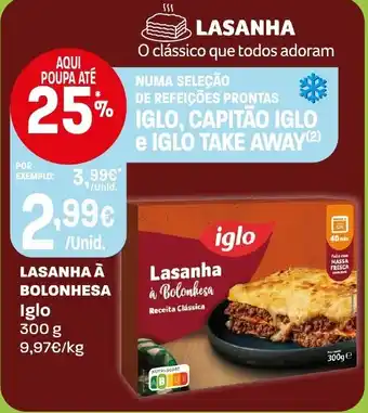 Intermarché Lasanha à Bolonhesa Iglo promoção