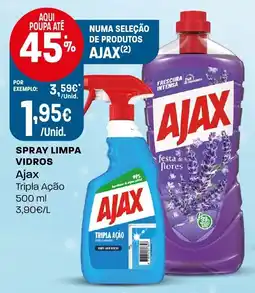 Intermarché Spray limpa vidros ajax tripla ação promoção