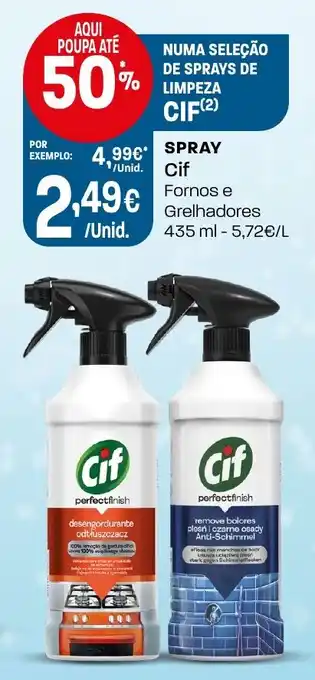 Intermarché Spray Cif Fornos e Grelhadores promoção