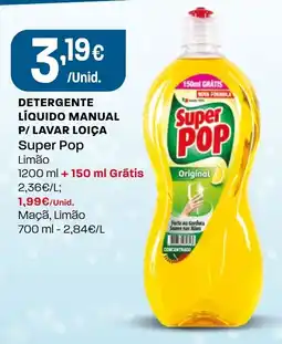Intermarché Detergente líquido manual p/ lavar loiça super pop promoção