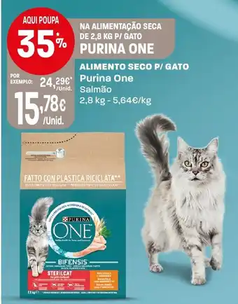 Intermarché alimento seco p/ gato purina one promoção