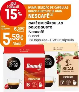 Intermarché Café em cápsulas nescafé promoção