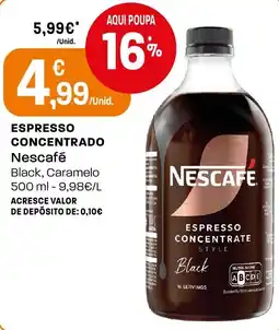 Intermarché Nescafe espresso concentrado style black promoção