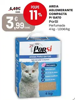 Intermarché Areia para gatos porsi promoção