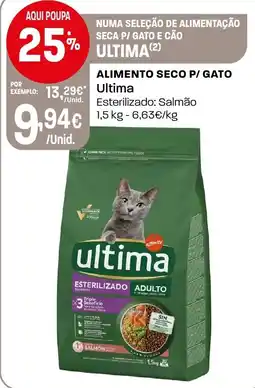 Intermarché ultima alimento seco p/ gato esterilizado adulto promoção