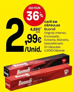 Intermarché Café em cápsulas buondi promoção