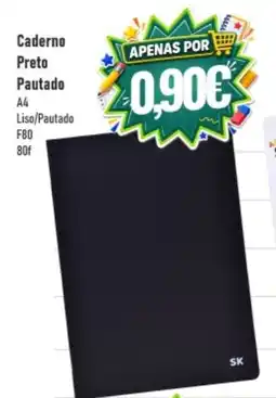 Belita Caderno preto pautado promoção