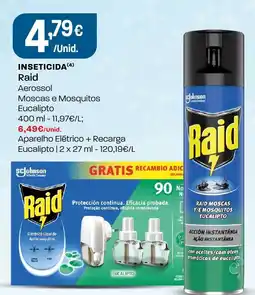 Intermarché Raid inseticida aerosol moscas e mosquitos eucalipto promoção