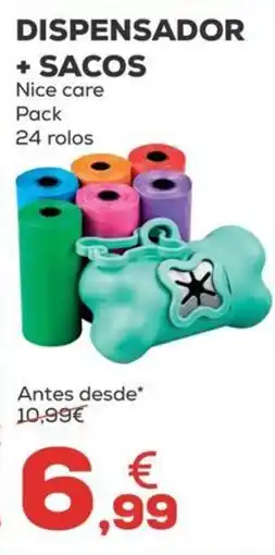 Kiwoko dispensador + sacos nice care promoção