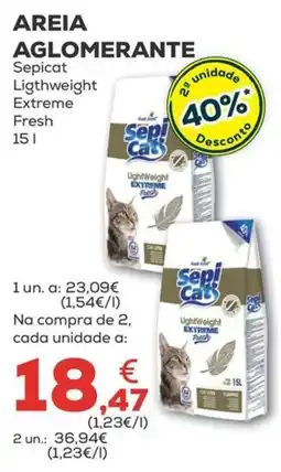 Kiwoko Areia aglomerante sepicat ligthweight extreme fresh promoção