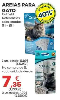 Kiwoko Areias para gato Catfield promoção