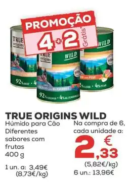 Kiwoko true origins wild húmido para cão promoção