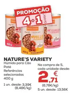 Kiwoko Nature's variety Húmido para Cão Paté promoção
