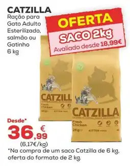 Kiwoko catzilla ração para gato adulto esterilizado, salmão ou gatinho promoção