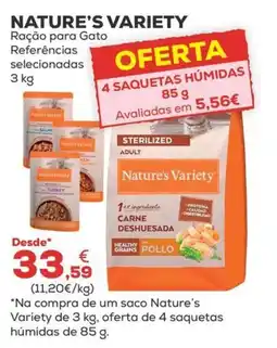 Kiwoko Nature's Variety Ração para Gato promoção