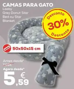 Kiwoko Camas para gato leebey grey donut star promoção