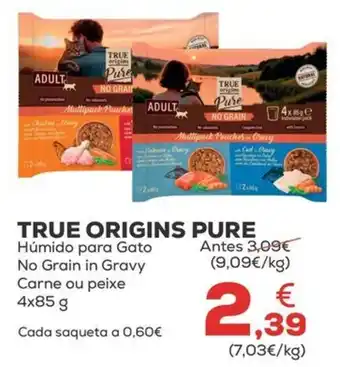 True origins pure húmido para gato