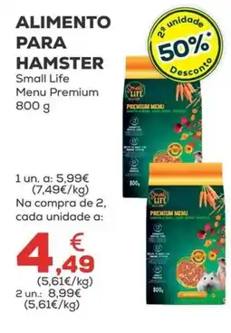 Kiwoko alimento para hamster small life menu premium promoção