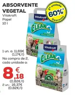 Kiwoko absorvente vegetal vitakraft papel promoção