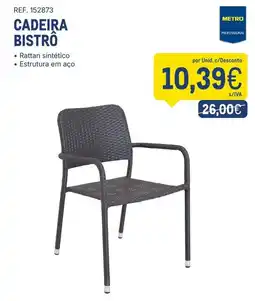 Makro Cadeira bistrô promoção