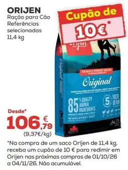 Kiwoko Ração para Cão Orijen promoção