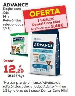 Kiwoko Advance ração para cão mini promoção