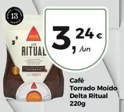 Aqui é fresco Café Torrado Moído Delta Ritual promoção