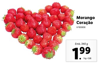 Lidl Morango Coração 340g promoção