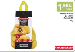Amanhecer batata branca amanhecer promoção