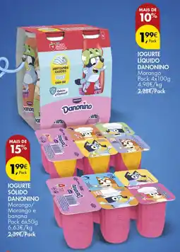 Pingo Doce Iogurte sólido danonino promoção