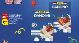Pingo Doce Iogurte líquido puro danone promoção