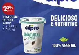 Pingo Doce Vegegurte de soja alpro coco promoção