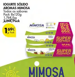 Pingo Doce Iogurte sólido aromas mimosa promoção