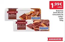 Amanhecer Amanhecer petit biscuit chocolate de leite promoção