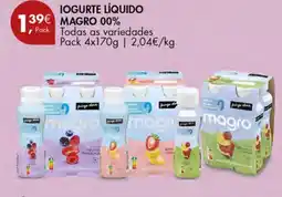 Pingo Doce Iogurte líquido magro 00% promoção
