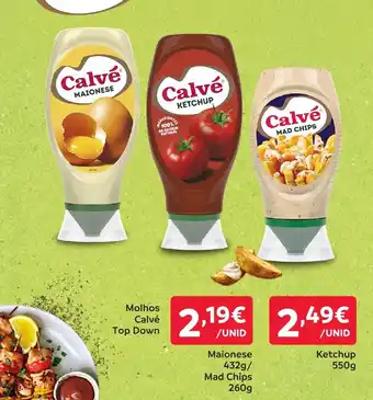 Amanhecer Molhos Calvé Top Down promoção