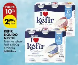 Pingo Doce Kéfir líquido Nestlé promoção