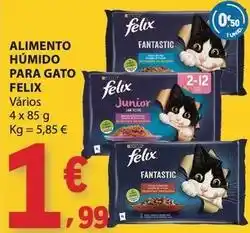 E.Leclerc Purina - alimento humido para gato felix promoção