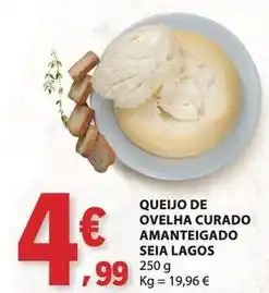 E.Leclerc Seia - queijo de ovelha curado amanteigado promoção