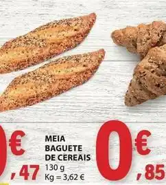 E.Leclerc Meia baguette de cereais promoção