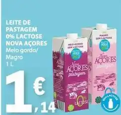 E.Leclerc Nova açores - leite de pastagem 0% lactose promoção