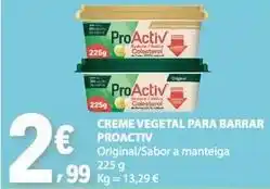 E.Leclerc Proactiv - creme vegetal para barrar promoção