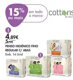 Pingo Doce Natura - penso higiénico fino regular c/ abas promoção